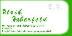 ulrik haberfeld business card